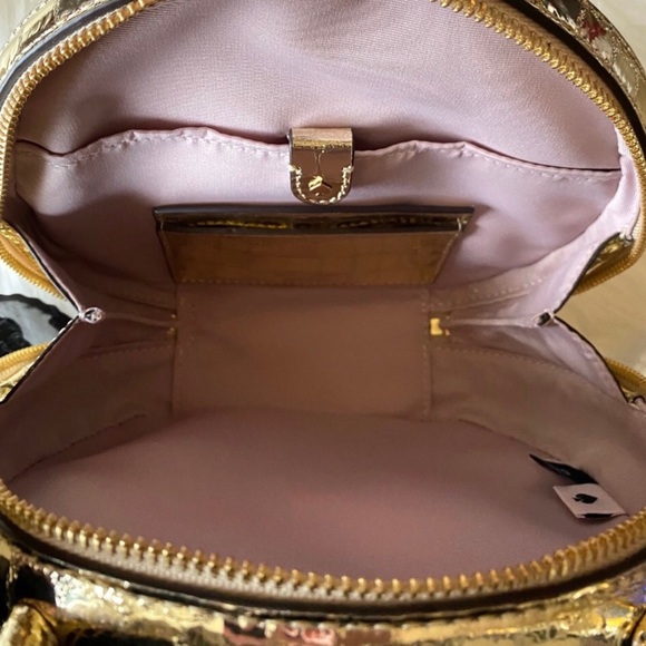 BNWT Kate Spade Andi metallic croc embossed leather bag - Picture 11 of 14